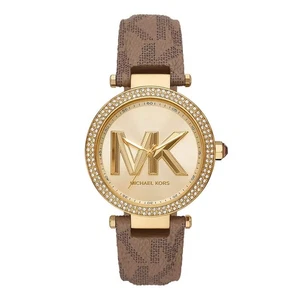 Michael Kors Damenuhr Parker 39mm Gold Braun MK2973 - Bild 1 von 4