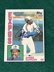 1984 Topps #200 Andre Dawson Autographed Card Expos HOF - Picture 1 of 1