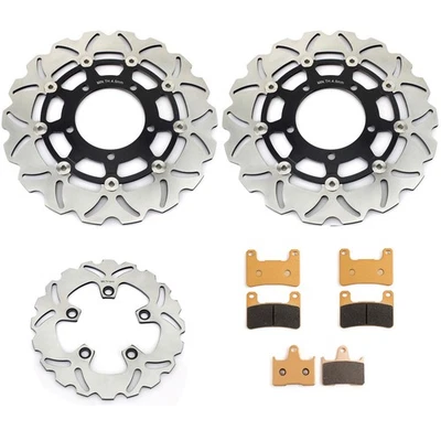 Pastillas de discos rotores de freno delanteros 1 traseros GSXR 1000 GSX-R 1000 2005 2006 para Suzuki 2 Foto 1 de 4