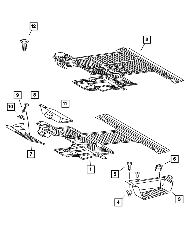 Placa de arranhão Mopar genuína direita 5122824AA - Imagem 1 de 1