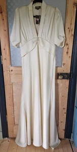 Nancy Mac full length ivory dress Size 3 (14) PLEASE READ FULL DETAILS - Picture 1 of 15