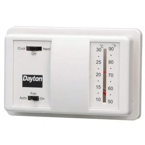 DAYTON 4PU47 Low Volt NP Analog Tstat Heat/Cool 4PU47 - Picture 1 of 1