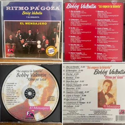 BOBBY VALENTIN Y SU ORQUESTA El Mensajero RARE SALSA CD NM Ritmo Pa' Goza' - Imagem 1 de 4