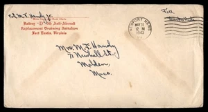 Mayfairstamps US 1943 Battery D 5th Anti Aircraft Free Cover aat_42389 - Picture 1 of 2