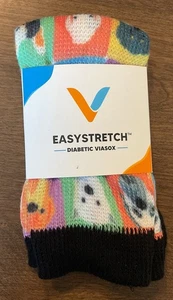 EasyStretch Unisex Diabetic Viasox Non Binding Socks Dogs Size Medium NWT - Picture 1 of 4