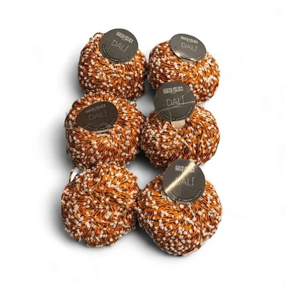 Filatura Di Crosa Dali Cotone Yarn :Orange, blue: cotton blend: Lot of 6 - Image 1 of 4