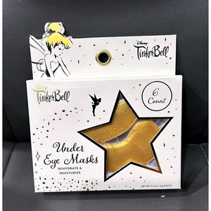 Disney TinkerBell Under Eye Masks Rehydrate & Moisturize 6 Count Gold Gift - Picture 1 of 3