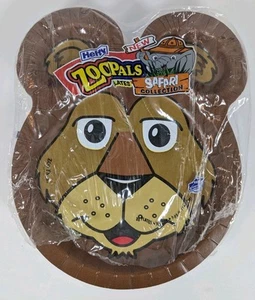 Hefty Zoo Pals Plates Safari Collection 2011 15 PC Pactiv Lion Giraffe Snake - Picture 1 of 2