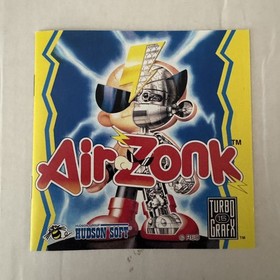 Air Zonk Turbo Grafx 16 Turbografx tg16 REPRODUCTION Manual Only - No Game Bonk