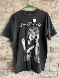 Vintage 1995 Faith Hill It Matters To Me Black Tour T-Shirt Herren Gr. XL - Bild 1 von 4