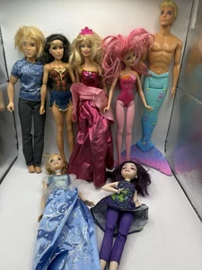 Konvolut 7 Barbie Puppen - 2018 Mattel Barbie Dreamtopia Merman Meerjungfrau und mehr! - Bild 1 von 4