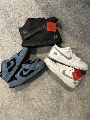 3 Пары Nike SB Dunk низкий Supreme 11 М совершенно новый запас - Изображение 1 из 4