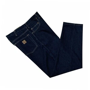 Berne, Dark Wash, Work Fit Straight Leg 5 Pocket Jeans, size 38 x 32 - Picture 1 of 7