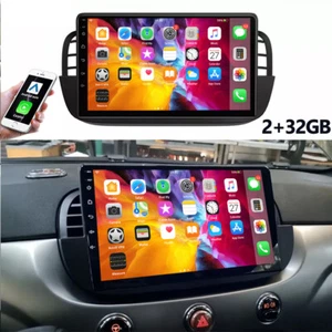 Autoradio Per FIAT 500 2007-2015 GPS NAVI WIFI Bluetooth 9" Android 13.0 Carplay - Foto 1 di 12