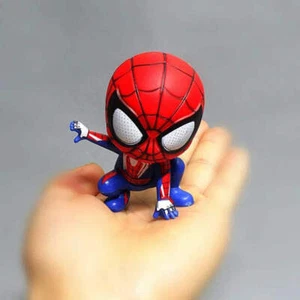 Spider Man Cute Action Figure Toy Model For Kids Gift Decor - Picture 1 of 4