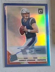 2019 Donruss Optic JARRETT STIDHAM Blue Refractor Auto 2/25 Rated Rookie RC - Picture 1 of 5