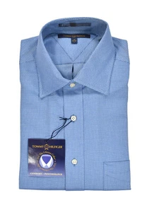 Camicia elegante uomo Tommy Hilfiger blu TLC The Lifetime colletto 16 - 32/33 nuova - Foto 1 di 2