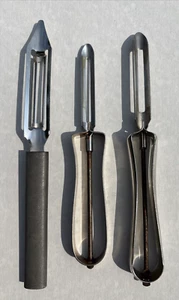 Ekco Suecia Hoja Flotante Vegetales Frutas Patatas Pelador Acero Inoxidable De Colección Lote 3 - Imagen 1 de 6