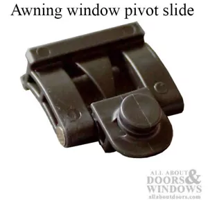 Awning window pivot slide assembly, Plastic - Black - Picture 1 of 3