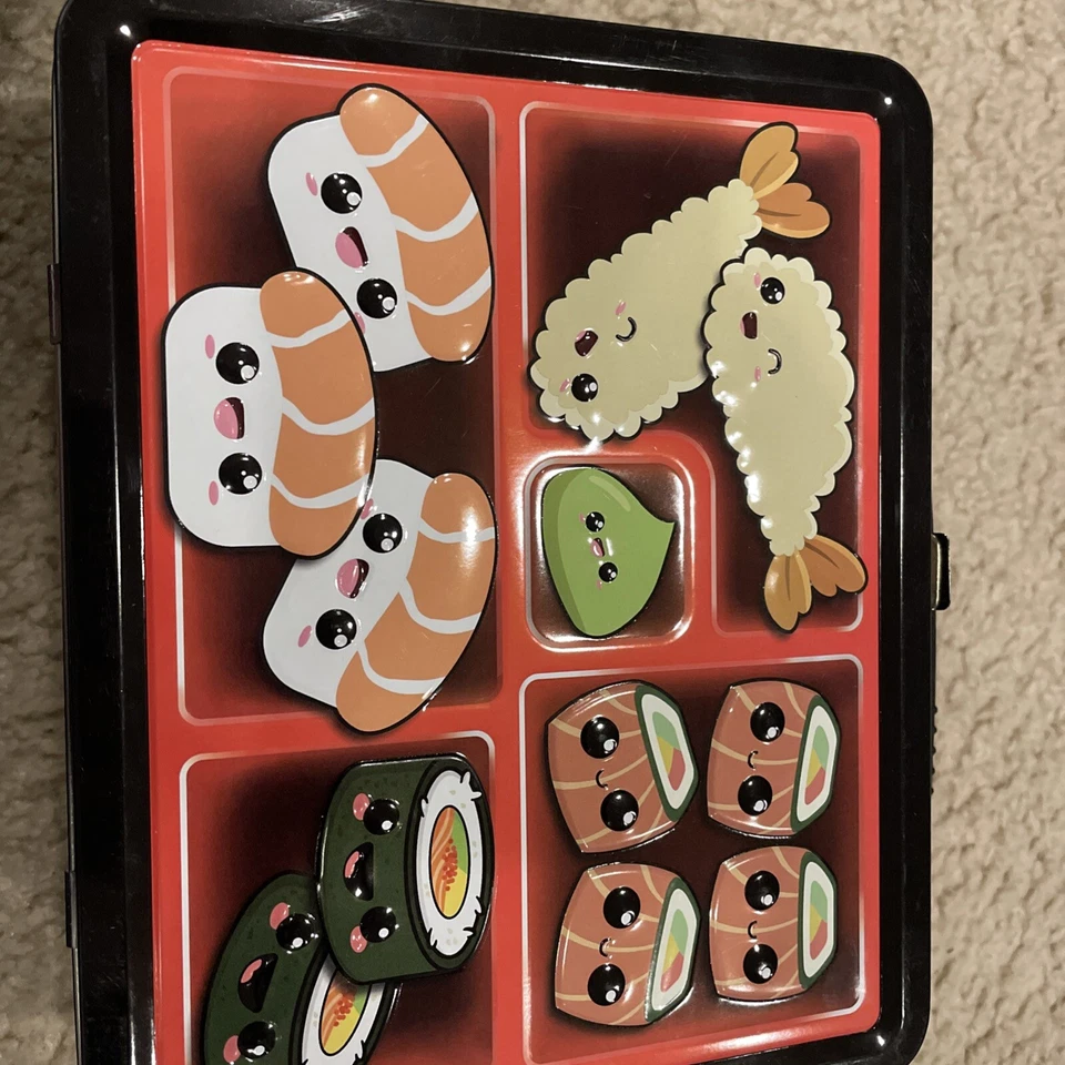 Caja Bento Lata Divertida Caja Almuerzo Sushi Caja Escolar Comida Snacks Cena Nueva Nunca Usada Foto 1 de 4
