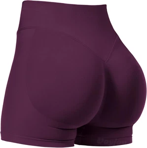 Women Workout Impact Shorts 3.6"/ 4.5"/ 6" Scrunch Butt Lifting Gym Seamless Boo - Picture 1 of 12
