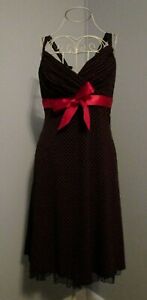 My Michelle Black & Red Sleeveless Fit & Flare Party Dress - Junior Size M