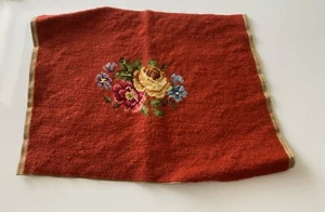 Lona oxidada completa vintage con punta de aguja con centro floral - Imagen 1 de 3