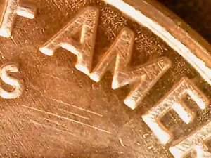 2000 Lincoln "D" Mint Penny w/CLOSED "AM" in America Error VF+ - Picture 1 of 4