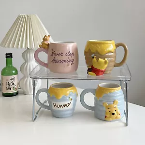 Winnie The Pooh Mug Pooh Bear Cute Cartoon Ceramic Mug Mug Milk Cup Gift - Picture 1 of 20