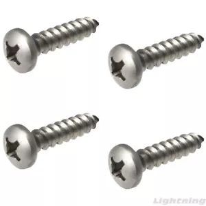 Pan Head Sheet metal Screws 316 Stainless Steel Marine Grade #8X1" Qty 100 - Picture 1 of 2
