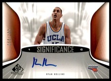 2006-07 SP Game Used SIGnificance #RH Ryan Hollins Autograph /100