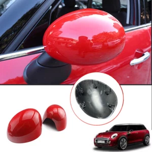 Red Manual Fold Side Mirror Cover Replace For MINI Cooper R55 R56 R57 R60 08-13 - Bild 1 von 6