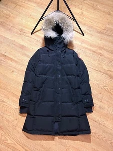 $1875 Canada Goose Shelburne Parka Jacket Heritage Fur Black Women's Size S - Picture 1 of 24