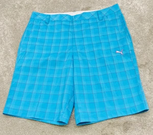 Puma Sport Golf Tech Performance Shorts 562654 Herren 36x11 blau kariert 6501 - Bild 1 von 12
