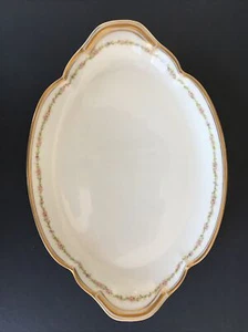 "Cazuela cubierta ovalada Theodore Haviland ovalada 10,75"" plato Schleiger 626 rosas" - Imagen 1 de 11