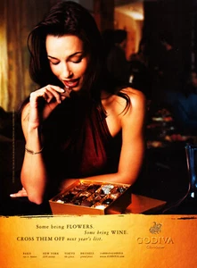GODIVA SCHOKOLADENANZEIGE #25 MAGAZIN Promo AD 2002 EINIGE BRINGEN BLUMEN, EINIGE BRINGEN... - Bild 1 von 1