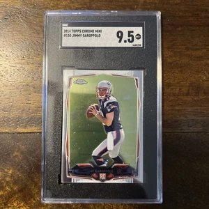 JIMMY GAROPPOLO 2014 Topps Chrome Mini #150 Patriots Rookie RC SGC 9,5 - Foto 1 di 2