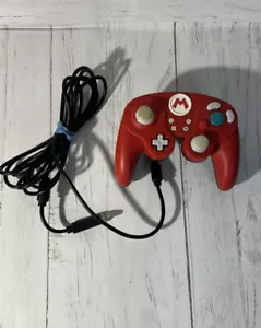 Nintendo Switch PDP Wired Gamecube Controller Super Mario Red - Picture 1 of 3
