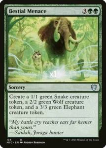 MTG Commander: Innistrad: Midnight Hunt MIC Bestial Menace MINT - Picture 1 of 1