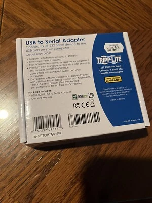 TRIPP LITE USB To Serial Adapter RS232 U209-000-R New - Image 1 of 2