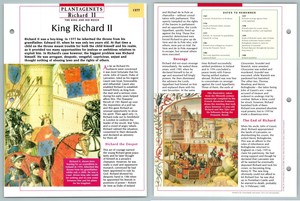 King Richard II - 1377 Plantagenets Atlas Kings & Queens Of GB Maxi Card