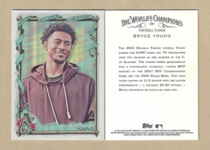 2023 Topps Allen & Ginter BRYCE YOUNG Silver Portrait Hot Box #284 Panthers - Picture 1 of 1