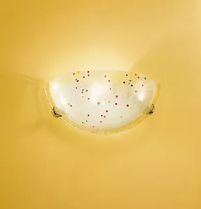 Applique in vetro con murrine colorate 1 luce DP318 - Foto 1 di 2