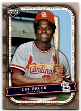 2005 UPPER DECK CLASSICS LOU BROCK ST. LOUIS CARDINALS #67