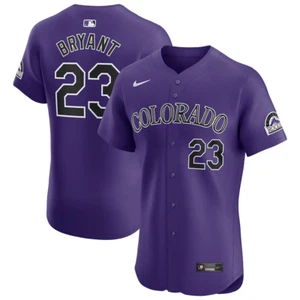 Nike® Men's LARGE Kris Bryant Colorado Rockies Alternate Elite Jersey - $175 - Picture 1 of 4
