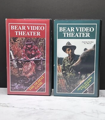 2 FRED BEAR VHS BOWHUNTING  Grizzly Mule Deer & Polar Bear, The Oldest Game - Image 1 of 4