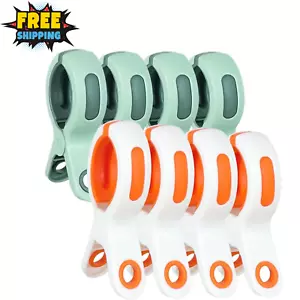 Beach Towel Clips Jumbo Heavy Duty Pool Chair Holder Strong Grip Bright Colors - Picture 1 of 11