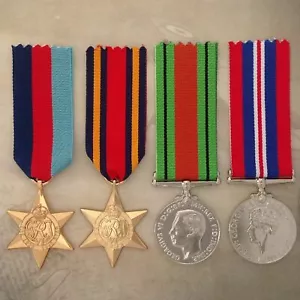 WWII BURMA STAR MEDAL SET | GOLD TONE | WORLD WAR TWO | AUSTRALIA | ARMY - Bild 1 von 1