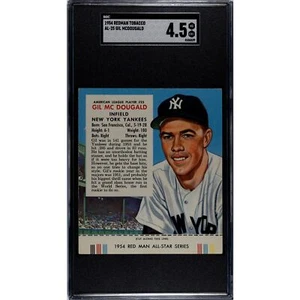 Vintage 1954 Redman Tabacco Gil McDougald SGC 4,5 - Foto 1 di 2