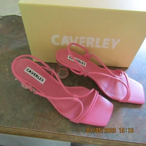 Size 41/10 Caverley New Lollie Pink Shoes with Mae Heel New with Box - Imagen 1 de 12